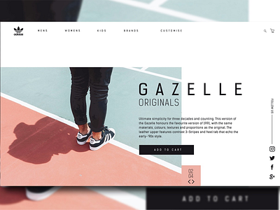 Gazelle x Adidas | UI Concept #3 adidas concept gazelle graphic design ui ui design ui designer uiux uxui