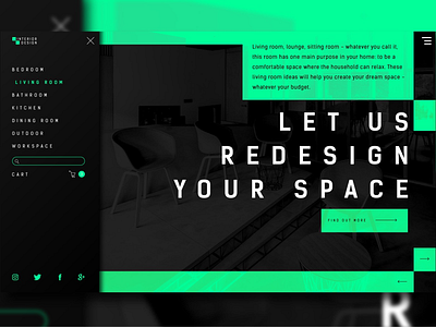 Interior Design x UI Concept #04 concept graphic design interior design landing page ui ui design ui designer uiux uxui