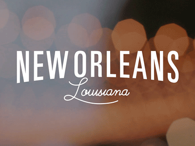 New Orleans animation bokeh design gif louisiana motion graphics new orleans titles typography