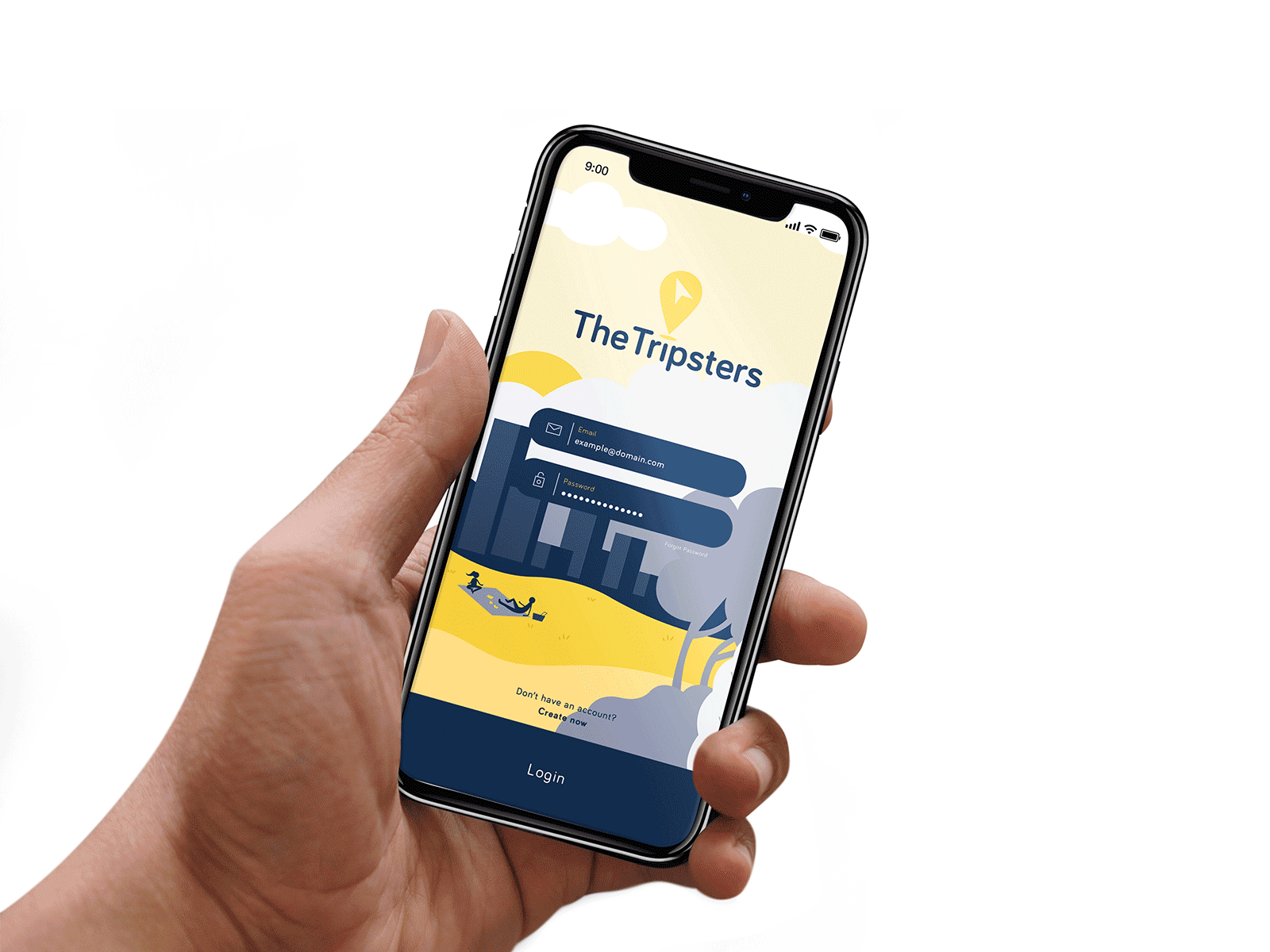 The Tripsters App app design app designers branding minimal sketchapp travel app uiux vector illustration