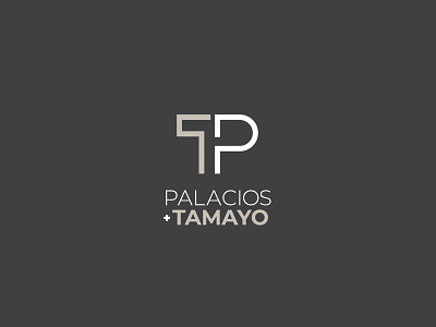 Logo Design for Palacios + Tamayo Architecture branding design flat icon illustrator logo minimal typography vector