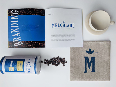 Melchiade Coffee Branding branding design illustration logo typography vector