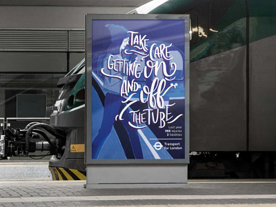 Poster for London Metro campaign design illustration lettering london poster