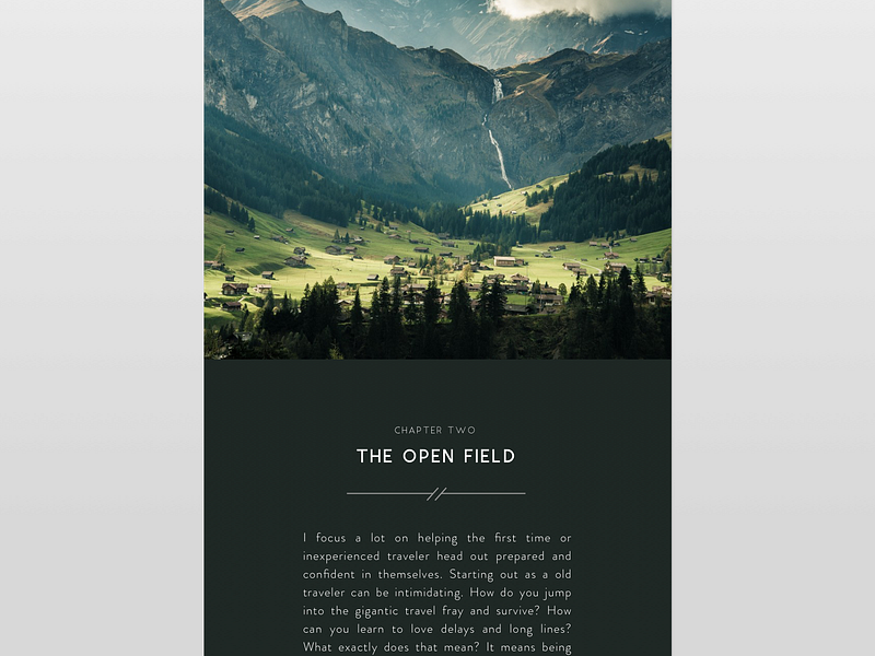 the open field by Tino Burkhardt on Dribbble