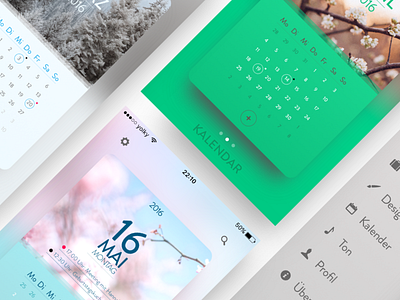 Kalendar calendar green ios settings ui
