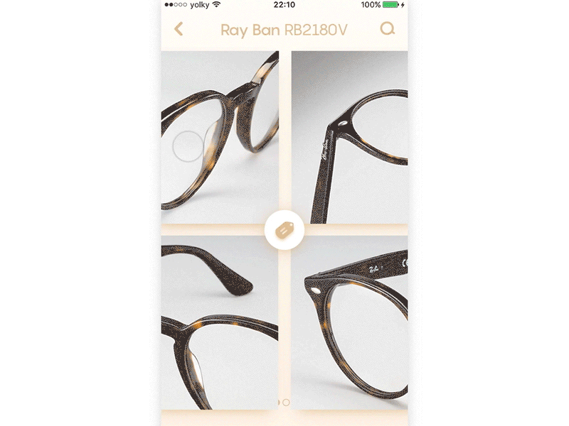 Glazzes Store Animation animation glasses ios store ui