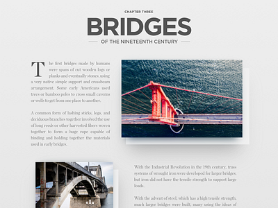 Bridges bridges font grey ui web