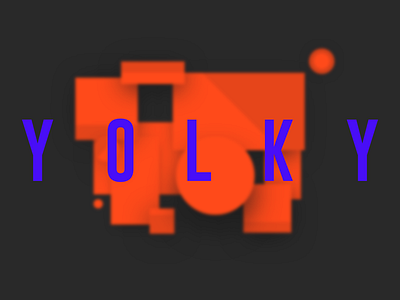 yolky background big blur dark home landing letters new orange portfolio ui work