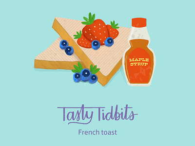 Illustration of french toast blueberries design food frenchtoast fruit graphic graphicdesign illustration illustrator maplesyrup photoshop photoshop art photoshop brush sketches sketching strawberries syrup tasty toast vector