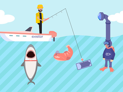 SharksandScams design graphicdesign graphics illustration illustrator vector