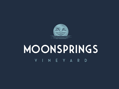 Moonsprings Vineyard branding logo vineyard