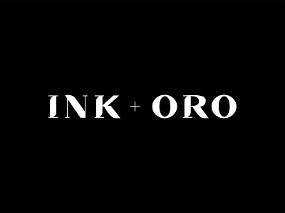 Ink+Oro brand creatives design interior design logo