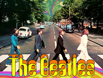 Abbey Rd. Trip 60s abbey road design graphic design illustration photoshop the beatles