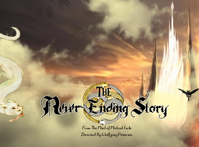 Never-Ending Story 80s design graphic design illustration logo never ending story photoshop