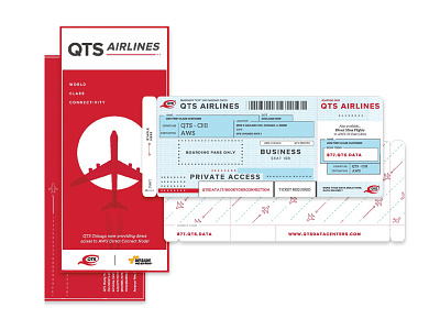 Airline Ticket Mailer illustration mailer print vector