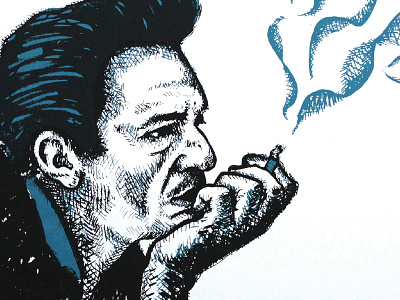 Johnny Cash cash country design illustration johnny screenprinting