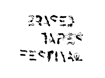 Erased Tapes Festival bubbles bw festival logo play type typography underwater waves wavy