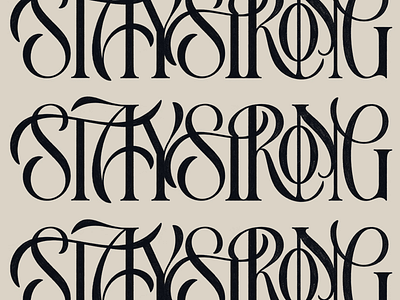 Stay Strong custom type hand lettering ipad lettering lettering sketch stay strong type