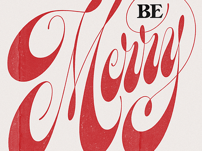 Be Merry be merry christmas custom type hand lettering ipad lettering lettering sketch type
