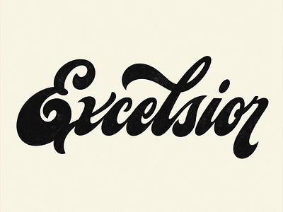 Excelsior custom type excelsior hand lettering lettering sketch stan lee