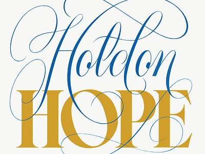 Hold on Hope custom type design hand lettering ipad lettering ipad sketch lettering type