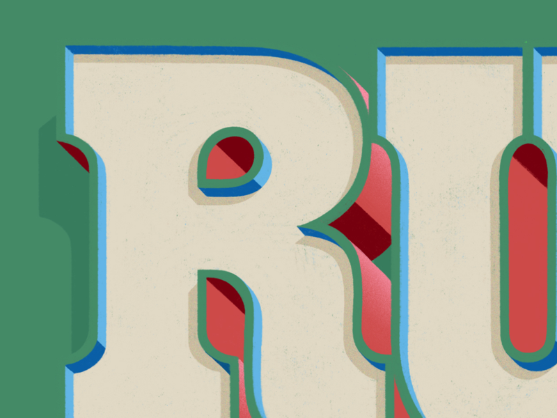 Run Detail ipad lettering run letter goodtype typism type custom type hand lettering lettering