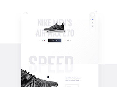 Nike branding design modern modular nike running shoe typography ui ux