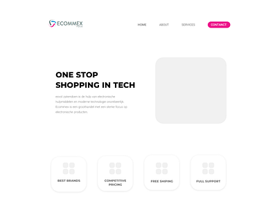 ECOMMEX Homepage design ui web design