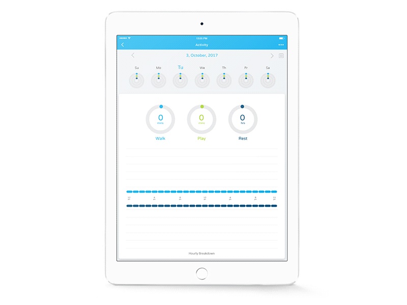 Pod App: Monitor animation app design gps motion pod podtrackers ui