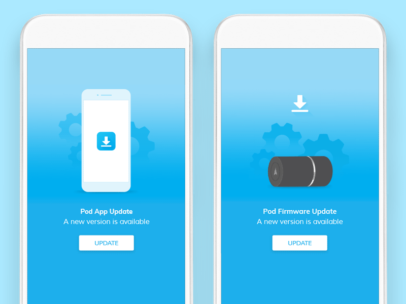 App & Firmware Update by Tom Upton on Dribbble