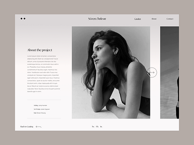 Project page II blog design grid photographer photography portfolio portfolio site project ui uidesign uiux web website