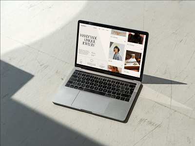 Website design snapshot branding jewellery laptop mockup photography ui web webdesign website