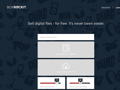BoxRockit boxrockit digital files digital sales forms oxygen proxima nova rocket tooltips upload