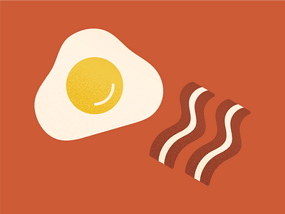 Bacon & Eggs 2d bacon breakfast design digital illustration eggs food illustration parks and rec ron swanson
