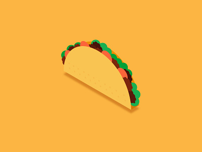 Let's "Taco" About It fhc30 icon illustration isometric taco