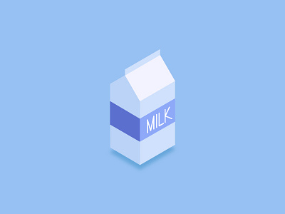 Milk carton fhc30 icon illustration isometric milk