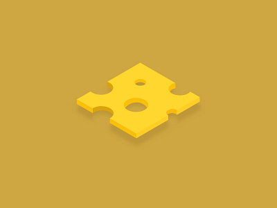 Stinky Cheese cheese fhc30 icon illustration isometric swiss cheese
