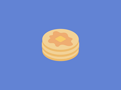 Pancakes breakfast cake fhc30 illustration isometric pancakes