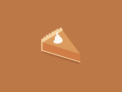 Pie fhc30 food icon illustration isometric pie pumpkin pie