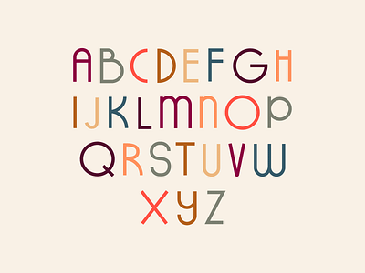 Fall Typeface alphabet dribbbleweeklywarmup fall font letters line art typeface
