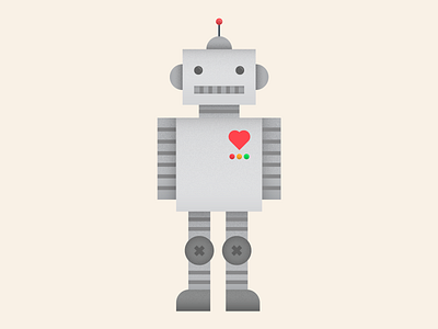 Bort 3000 | The Love Machine digital illustration dribbbleweeklywarmup heart illustration love robot