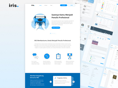 IRIS Web UI Design css design figma html iris responsive web design ui ui design user interface ux ux design web design