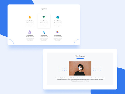 Personal Web Section Design