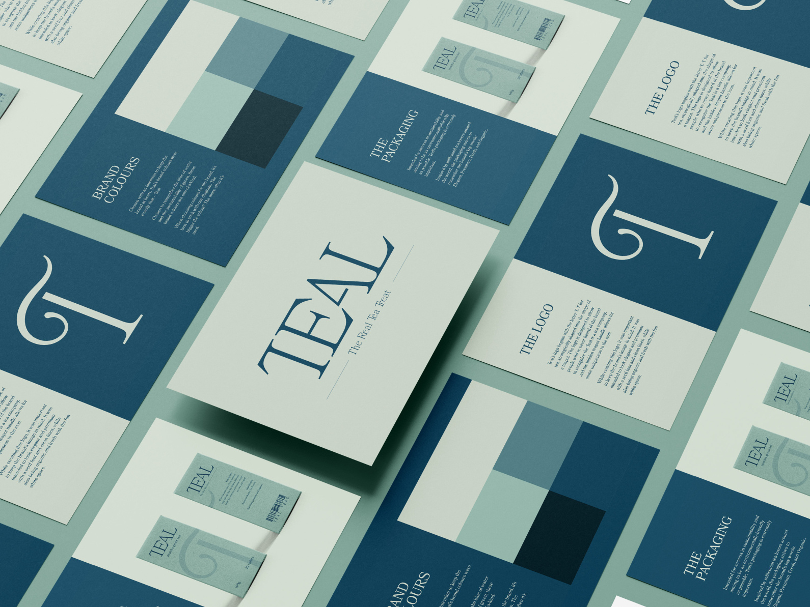 Teal Tea Company Brand Guidelines by Sabrina Designs on Dribbble