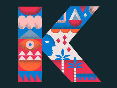 Letter K 36daysoftype design graphic illustration packaging work