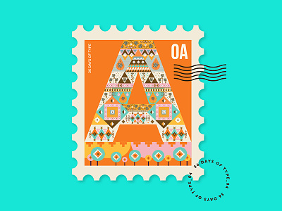 Stamp A from 36daysoftype abduzeedo adobe creative debut designinspiration designmilk firstshot graphicdesign india picame shot