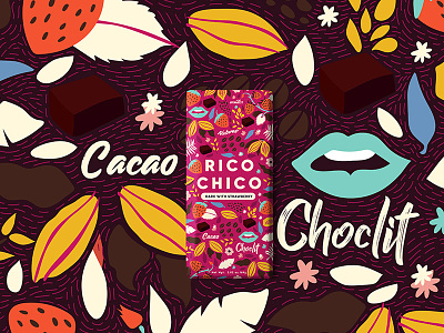 Rico Chico Strawberry and Dark chocolate