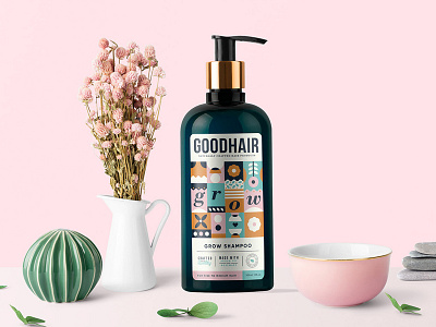 GoodHair - Naturall handcrafted Hair Care design goodhair hair packaging personal care shampoo