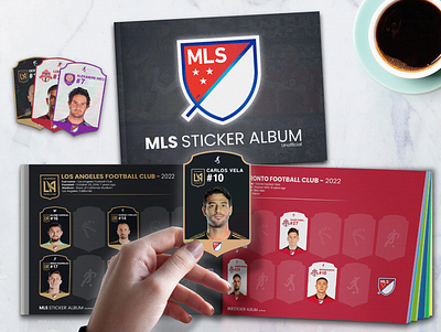 MLS Sticker Album Fanmade album graphic design printed sticker