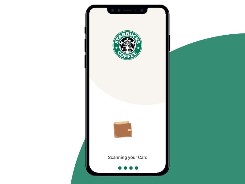 Starbucks - animation app apple design flat illustration motion starbucks ui